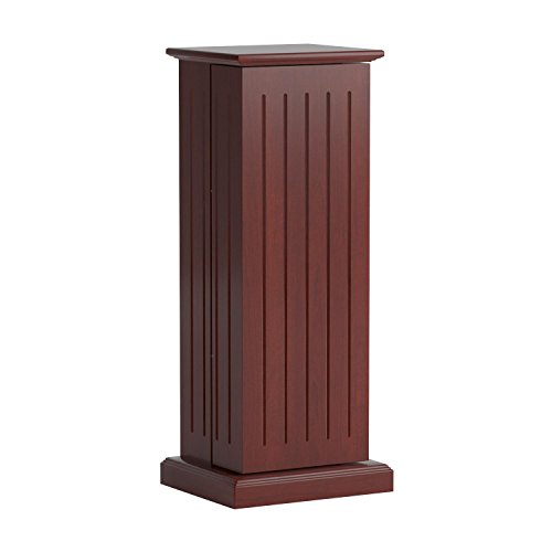 Southern Enterprises Media Storage Pedestal - Cherry - Thumbnail 3