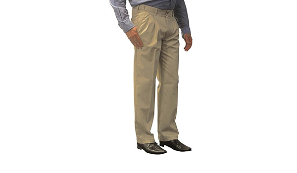 george pleated khaki pants
