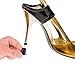 MTLEE 8 Pairs High Heel Protector Heel Repair Caps Covers, Extra Small, Small, Medium, Large, Black