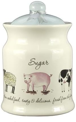 animal tea coffee sugar jars
