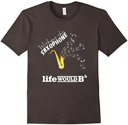 Men's Perfect Gift Tshirt For Saxophone Player.Saxophone Tshirt. Small Asphalt