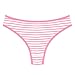 ANZERMIX Women's Breathable Cotton Thong Panties Pack of 6 (StripeA-L)