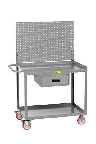 Little Giant Mw2436 5tl Drpb Mobile Workstation With Pegboard And