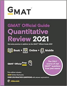 Amazon Fr Gmat Official Guide Quantitative Review 2021 Gmac Graduate Management Admission Council Livres