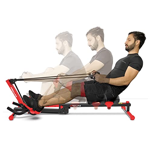 Compact Rowing Machine Yonxuleo 3-in-1 Foldable Rowing & Ab Machine ...