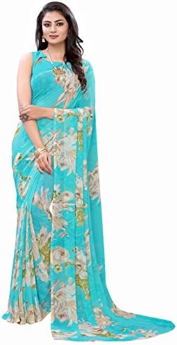 SIRIL Women’s Georgette Saree With Unstiched Blouse Piece SIRIL Women’s Georgette Saree With Unstiched Blouse Piece
