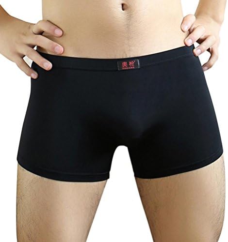 Napoo Man Underwear, Mens Solid Boyshorts Boxers Soft Underpants Trunks
