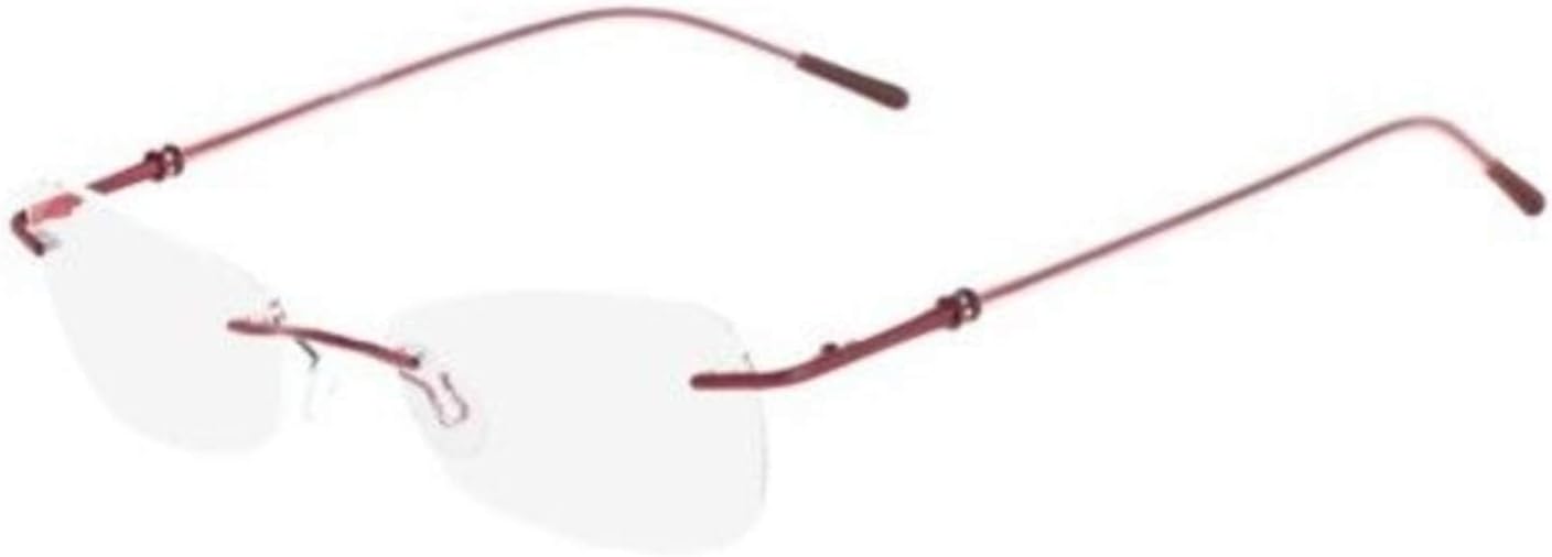 Marchon Airlock AIRLOCK Divine 201, Metal Sunglasses Satin Burgundy Unisex Adult, Multicolor, Standard