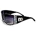 DG Eyewear Rhinestone Bling Black Womans Sunglasses Shades