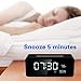 FM Radio Alarm Clock with 8