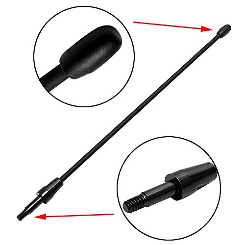 KSaAuto Antenna Accessories Compatible with 1979-2009 Ford Mustang Gt | 8 Inches Premium Metal Antenna Mast Replacement | Designed for Optimized FM/AM Radio Reception