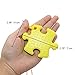 Sensory Oral Motor Aids Chew Necklace for Boys Girls Adults, 2 Pack Silicone Puzzle Chewy Jewelry for Autism ADHD Baby Nursing or Special Needs Kids, Reduce Biting for Heavy Chewer (Blue&Yellow)