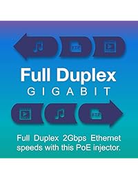 Inyector de potencia a través de Ethernet (PoE) Gigabit de TRENDnet, velocidad de Gigabit dúplex completo compatible