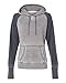 J. America - Ladies' Zen Fleece Raglan Sleeve Hooded Sweatshirt - 8926