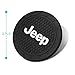 Auto sport 2.75 Inch Diameter Oval Tough Car Logo Vehicle Travel Auto Cup Holder Insert Coaster Can 2 Pcs Pack (Jeep)