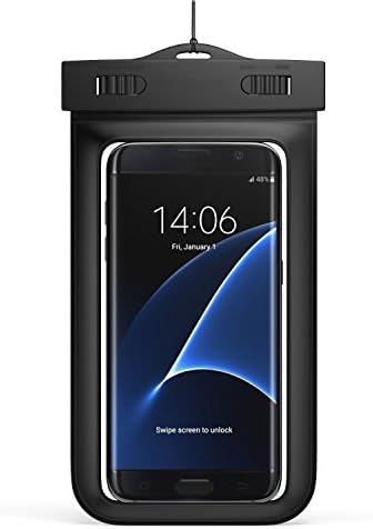 Universal Waterproof Case, Cothyen Universal Cell Phone Dry Bag Pouch for iPhone 6 6S 6S Plus SE 5S Note 5 S7 S6 Samsung Galaxy S7 MOTO Edge Pixel XL LG Huawei for Smartphone 6 inches (Black)