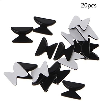osfanersty 10 Pairs Eyeglasses Sunglasses Adhesive Silicone Non-slip Stick On Nose Pads