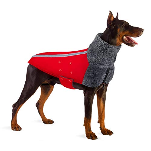 SlowTon Turtleneck Dog Coat with Reflective Stripe
