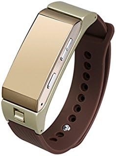 ZhuoYan Smart Bracelet Smart Watch Heart rate monitoring Motion detection Bluetooth headset smart watch features combined (gold)