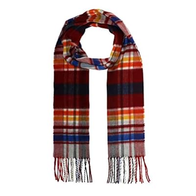 Accessories First Multi Plaid Scarf - Fashionable Womens Acrylic Woven Scarf with Twisted Fringes Accessories First Multi Plaid Scarf - Fashionable Womens Acrylic Woven Scarf with Twisted Fringes
