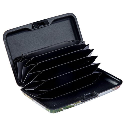 Elfish Mini RFID Aluminum Wallet Credit Cards Holder Metal ID Case for Men Women (Color 35) - Thumbnail 2