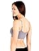 Kalon 4 Pack Nylon Spandex Removable Pads Comfort Bras (One Size, Black/Ivory/Charcoal/Beige)