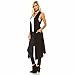 Isaac Liev Women's Long Open Front Cardigan Vest With Pockets and Side Slit