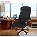 BTSKY Office Chair Covers Removable Stretch Cushion Slipcovers Stretchy for Computer Chair/High Back Chair Chair/Boss Chair/Rotating Chair/Executive Chair Cover Large Size, Black(No Chair)