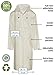 Portable Rain Poncho, Unisex Rain Jacket Hood and Pockets - White
