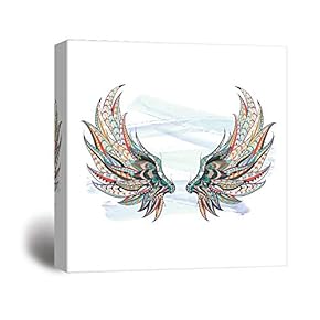 Wall26-Canvas Wall Art-Dragon Wings-Giclee Painting Wall Bedroom Living House Decoration Home Art - 12x12 inches