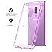 MoKo Samsung Galaxy S9 Plus Case, Crystal Clear Reinforced Corners TPU Bumper + Anti-Scratch Hybrid Rugged Transparent Panel Compatible with Samsung Galaxy S9+ 6.2 Inch 2018 - Clear Purple & Clear