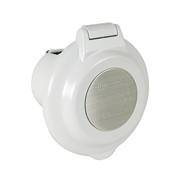 ParkPower-by-Marinco-304EL-BRV-RV-3-Wire-Contoured-Chrome-Locking-Power-Inlet-30-Amp-125-Volt-Male ParkPower-by-Marinco-304EL-BRV-RV-3-Wire-Contoured-Chrome-Locking-Power-Inlet-30-Amp-125-Volt-Male