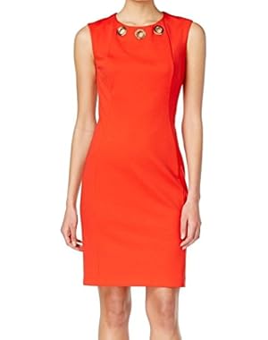 Calvin Klein Women's Grommet Detail Sheath Dress