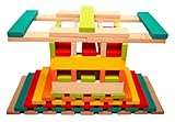 Plank Building Block Set - 150 pieces with Storage Bag & build guide