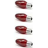 Red Night Light Bulb Replacement Bulbs 5W 120V - 4 CT