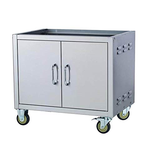 Bull Outdoor Stainless Steel 30 Inch Pedestal Cart Bottom for Premium BBQ Grills - Thumbnail 4