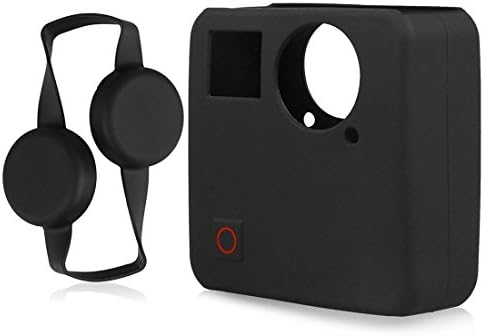 GreatCool GoPro Fusion Case Silicone Housing Rubber Protective Frame with Lens Protector Cap Cover GoPro Fusion Accessories Kit