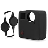 GreatCool GoPro Fusion Case Silicone Housing Rubber Protective Frame with Lens Protector Cap Cover GoPro Fusion Accessories Kit