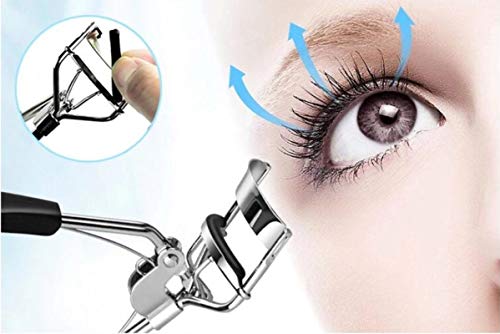 48 Pcs Curler Refills Eyelash Curler Replacement Refill Pads Curler Refill Pads Rubber Replacement Pads for Universal Eyelash Curler with 2 Clear Storage Box