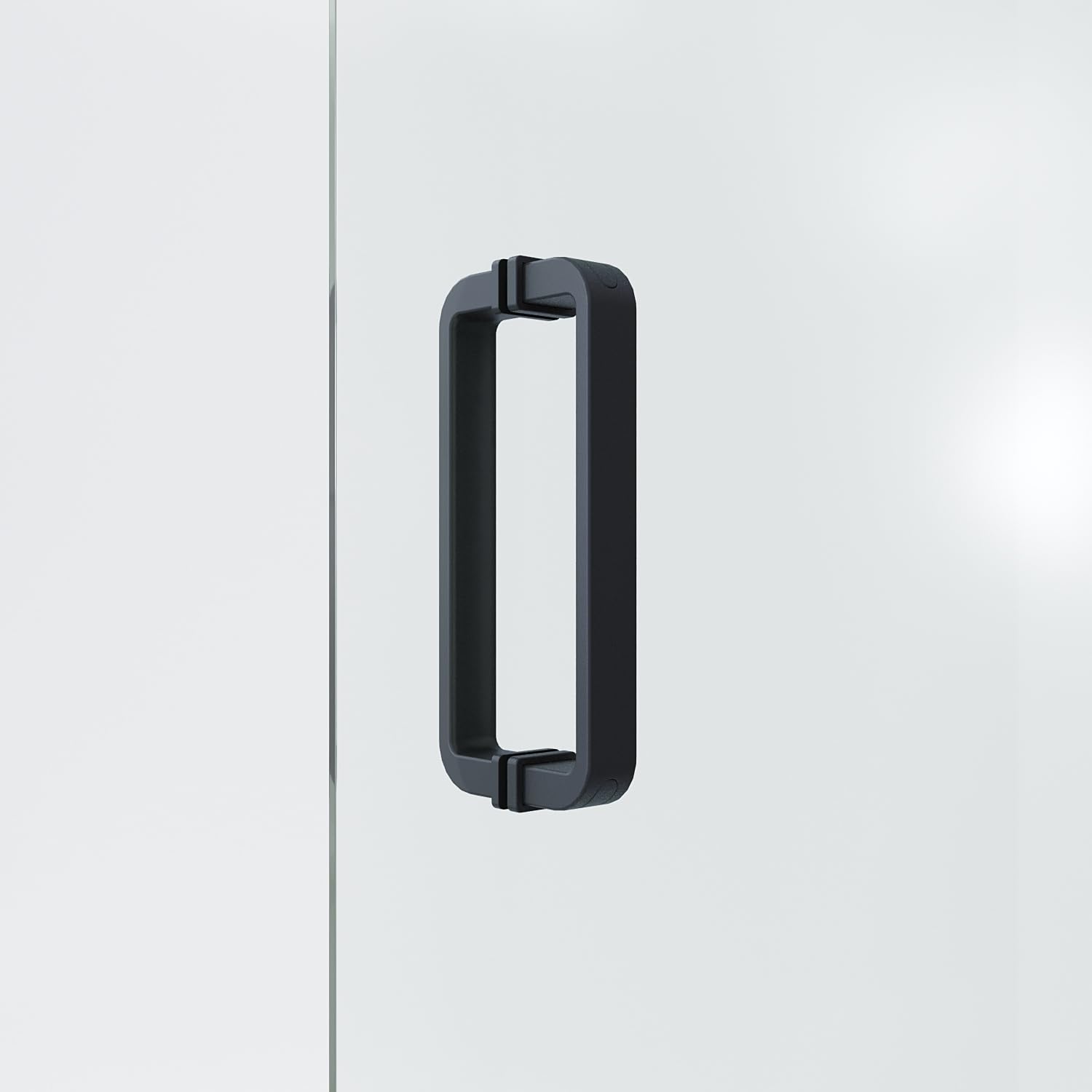 SANYROI Shower Door Handle, 160mm x 32mm, Zinc Alloy, Matt Black, Modern, Ergonomic, Indoor Use