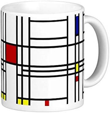 Mondrian Modern Art Coffee Mug 11 OZ