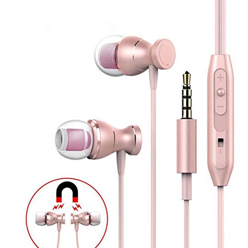 Chiak Fashion 3.5 mm Metal in-Ear Earphones with Microphone Wire Control General Earplugs Virtual Reality Head