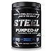 Steel Supplements Pumped-AF Pre Workout Powder Energy Drink High Intensity 30 Servings (Blue Raspberry)