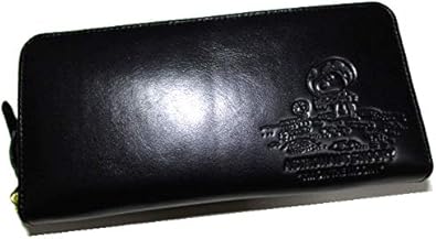 Amazon スヌーピー Snoopy ブランド メンズ レディース 財布 ラウンド 牛革 レザー 月に立ったスヌーピー アストロノーツ プレゼントにも最適 The Little メンズバッグ 財布