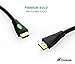Honstek High-Speed HDMI Cable Supports Ethernet, 3D and Audio Return for TVS, Blu-Ray, DVD, PS4, Xbox (6 Feet)