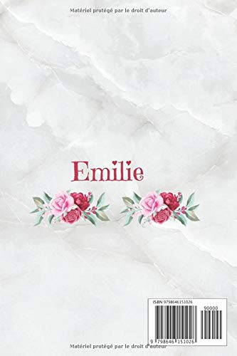 Emilie Carnet De Notes Personnalisable Cadeau Prenom Prenom Personnalise Anniversaire Emilie Joyeux Anniversaire Saint Valentin Fete Des Meres Ligne Presque A5 1 Pages French Edition Carnet Edition Wbwinner Amazon Com