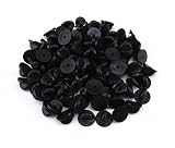 yueton 100pcs 11mm PVC Rubber Pin Backs