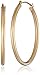 Amazon Collection 10k Gold Polished Hoop Earrings, (1.1