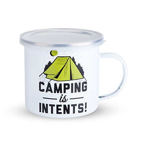 Camping Is Intents Enamel Camping and Outdoor Mug by Foster and Rye - Thumbnail 2
