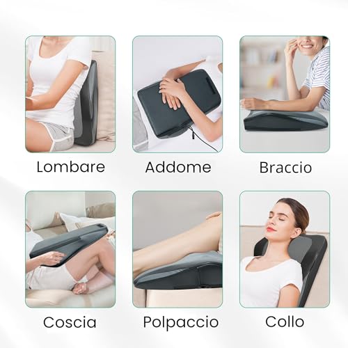 Snailax Heat Neck Massager,Electric Neck and Back Massager,Shiatsu Back Massager,Massage Cushion for Neck/Back/Shoulders, Gifts for Mom and Dad | Neck Massager with Heat 3D Shiatsu Massager Neck Back Shoulder Leg Gift for Mom Dad Women
